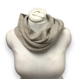 Calvin Klein Women’s Infinity Sweater Scarf, Khaki, 31”x10”